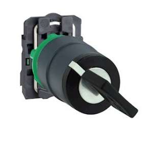 Harmony XB5 - bouton à clé 455 - D22 - 2 pos fix - retr GD - 1F - vis étrier|Schneider Electric-SCHXB5AG41