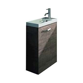 Meuble Lave-mains ESPACE WC L400 1 porte réversible - Razor Ceniza|Neoform industries sas-UIDA2346715