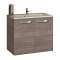 Sous-vasque ANGELO L800 2 portes - Razor Ceniza