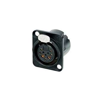 EMBASE XLR 8+2P FEMELLE DLX OR|Neutrik-NEKNC10FDLXB