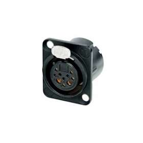EMBASE XLR 8+2P FEMELLE DLX OR|Neutrik-NEKNC10FDLXB