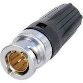 Fiche BNC bayonette avec manchon noir pour 1855ENH|Neutrik-NEKNBNC75BFG7