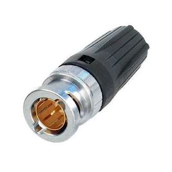 Fiche BNC bayonette avec manchon noir pour Belden|Neutrik-NEKNBNC75BLP9