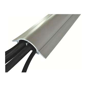 TOP 10: passage de plancher SOUPLE (en rouleau) - 1,50m GRIS - 2 canaux -|Cable equipements-CQSPCT10B150