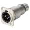 Traversee de panneau serie D embase XLR M-fiche X