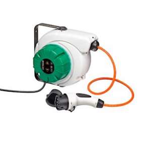 GREEN REEL enrouleur avec WALLBOX 3,7kW intégrée - 4 mètres - Type 2 - IP42 -|Cable equipements-CQSERVWBT2