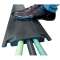 PONT PIETONS 26-1 : passage de cable Pietons - 1m - 1 canal 26x85mm - NOIR -
