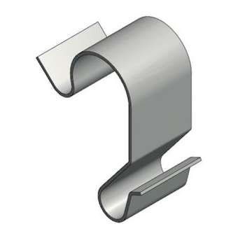 Clips pour couvercle fil, hauteurs de chemin de câbles 54 et 105 mm, Inox|Niedax France-NDX554041