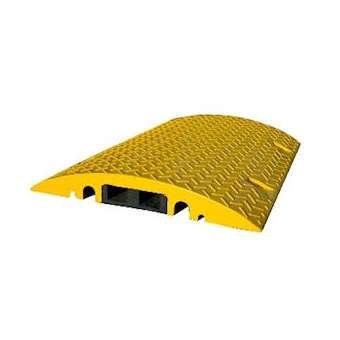 RALENTISSEUR: passage de cable Vehicules - 80cm - JAUNE - 2 canaux 35x53mm -|Cable equipements-CQSPARALJAUNE