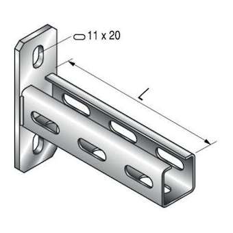 Console SU 35, longueur 500mm, GC|Niedax France-NDX012314