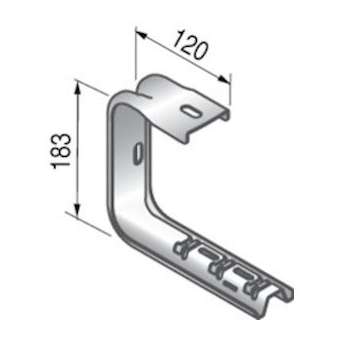 Support UFC-20, 120x185x200, série S100U, SZ|Niedax France-NDX747012