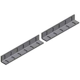 Profilé cornière en L, 40x40x4, longueur 2m, perforations 7x25, finition LAC|Niedax France-NDX952939