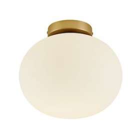 ALTON plafonnier Verre et metal Blanc et laiton E27|Nordlux-ORX2010506001