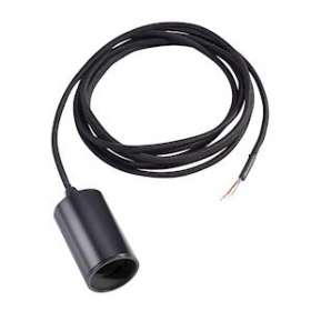 FITU Câble de suspension, E27 ronde, noire, E27, max. 60W, câble de 2,5m|SLV-DC5132650