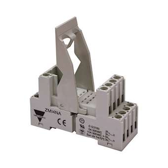 Socle relais RMI 4 rail DIN|Carlo gavazzi-CGPZMI4NA