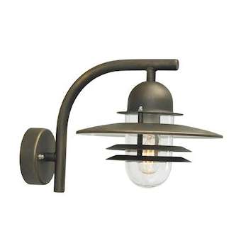 OSLO patine rouille 57W halogène max./E27 IP55 850DEGC verrerie claire|Norlys-NOS240RO