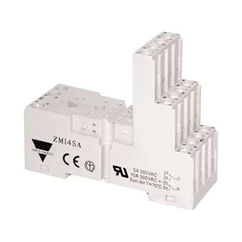Socle relais RMI 4 rail DIN|Carlo gavazzi-CGPZMI4SA