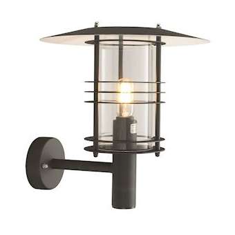 STOCKHOLM BIG noir 70W halogène max./E27 IP54 classe II verrerie claire|Norlys-NOS286SV