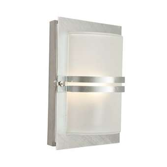 BASEL acier galvanisé DETECTEUR pour lampes LED E27 IP54 verrerie givrée|Norlys-NOSMD661GA