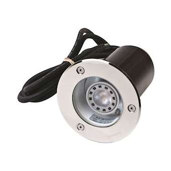 RENA ROND inox 316L avec 5,5W LED 375lm 3000K 36D GU 10 classe I IP68 à 1m|Norlys-NOS1550ST