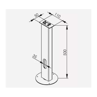 KIT DE SCELLEMENT sol meuble pour bornes MOLDE/ASKER|Norlys-NOS1908ZZ
