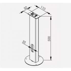 KIT DE SCELLEMENT sol meuble pour bornes MOLDE/ASKER|Norlys-NOS1908ZZ