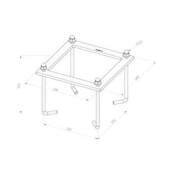 KIT DE SCELLEMENT béton pour fût ASKER 1360|Norlys-NOS116ZZ