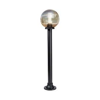 LUNA - Borne Ext. IP44 IK08, nr/fumé, E27 100W max., lampe non incl, haut. 1,05m|Aric-ARI1710