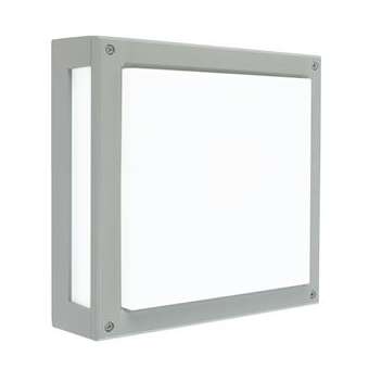 NORDLAND gris aluminium 2xE27 pour 2x9W LED max. IP65 classe I IK10 sans lampes|Norlys-NOS7120AL