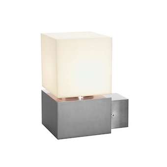 SQUARE, applique extérieure, inox, E27, 20W max, IP44, inox 304|SLV-DC51000336