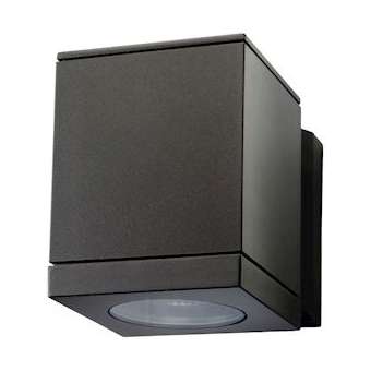 ECHO applique murale cubique graphite GU10 classe II IP54|Sg lighting-NOL623680