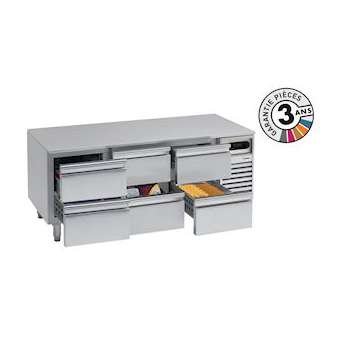 SOUBASSEMENT REFRIGERE 4 TIROIRS|Nosem-NOEBRU120