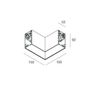 HERO B: PROFIL EN L POUR INSTALLATION EN SUSPENSION, PROFIL VIDE CABLÉ, 150, AN|Novalux-NLX1087A4.01