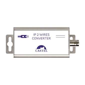 Ensemble emetteur/récepteur paire cuivre vers IP 500m avec alim et injection PoE|Castel-CST310.5000