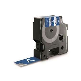 Ruban Vinyle coloré 12 mm x 5,5 m Blanc/Bleu|NWL France-DYM1805417