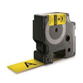 Ruban thermorétractable 24 mm x 1,5 m Noir/Jaune|NWL France-DYM1805444