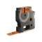 Ruban Vinyle coloré 12 mm x 5,5 m Noir/Orange