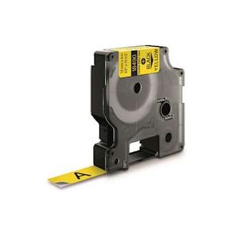 Ruban nylon 12 mm x 3,5 m Noir/Jaune|NWL France-DYM18490