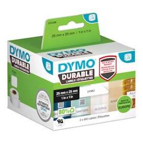 Dymo Labelwriter étiquettes DURABLE, plastiques blanc 25 x 25mm|NWL France-DYM2112286