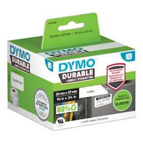Dymo Labelwriter étiquettes DURABLE, plastiques blanc 32 x 57mm|NWL France-DYM2112289