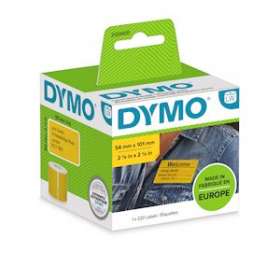 Dymo Labelwriter étiquettes, plastique sur fond jaune 54 x 101mm|NWL France-DYM2133400