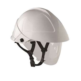 casque avec ecran facial integre blanc|Catu-CATMO-185-BL