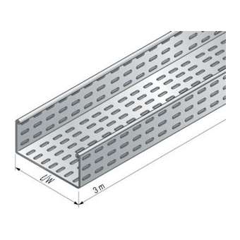 Dalle perforée BS à bords roulés fermés de sécurité, hauteur 72, largeur 100, SZ|Niedax France-NDX401030