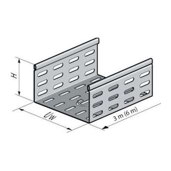 Dalle perforée PSN à bords soyés, hauteur 75, largeur 316, épaisseur 1.25, SZ|Niedax France-NDX001110