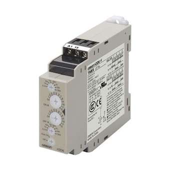 22,5 mm, multiplage, clignottement, temps réglable séparément, multitension 24-2|Omron electronics-OMRH3DK-F24-240VAC-DC