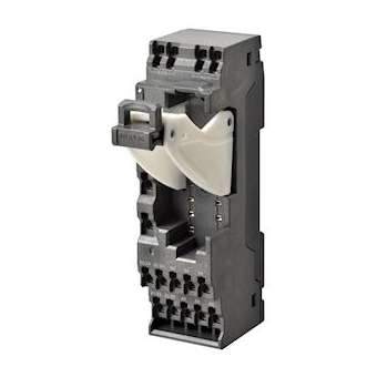 Socle pour relais g7sa 6 pôles, montage rail din, 14 connecteurs, bornes push-in|Omron electronics-OMRP7SA-14F-ND-PU24VDC