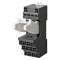 Socle, rail din / montage en surface, 31mm, 14 broches, borne push-in