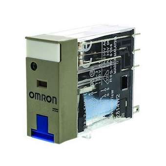 Relais compact, plaque d'identification, del, bt, 24vcc, 2rt 5a, socle|Omron electronics-OMRG2R-2-SNI24VDC(S)
