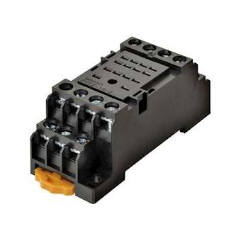Socle, montage sur rail din/en surface, 14broches, bornes à vis (std)|Omron electronics-OMRPYFZ-14-E
