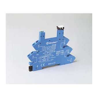 Support 6A 250V 220-240V AC/DC, série 34, à ressort, supp courant résiduel|Finder-FID93513240